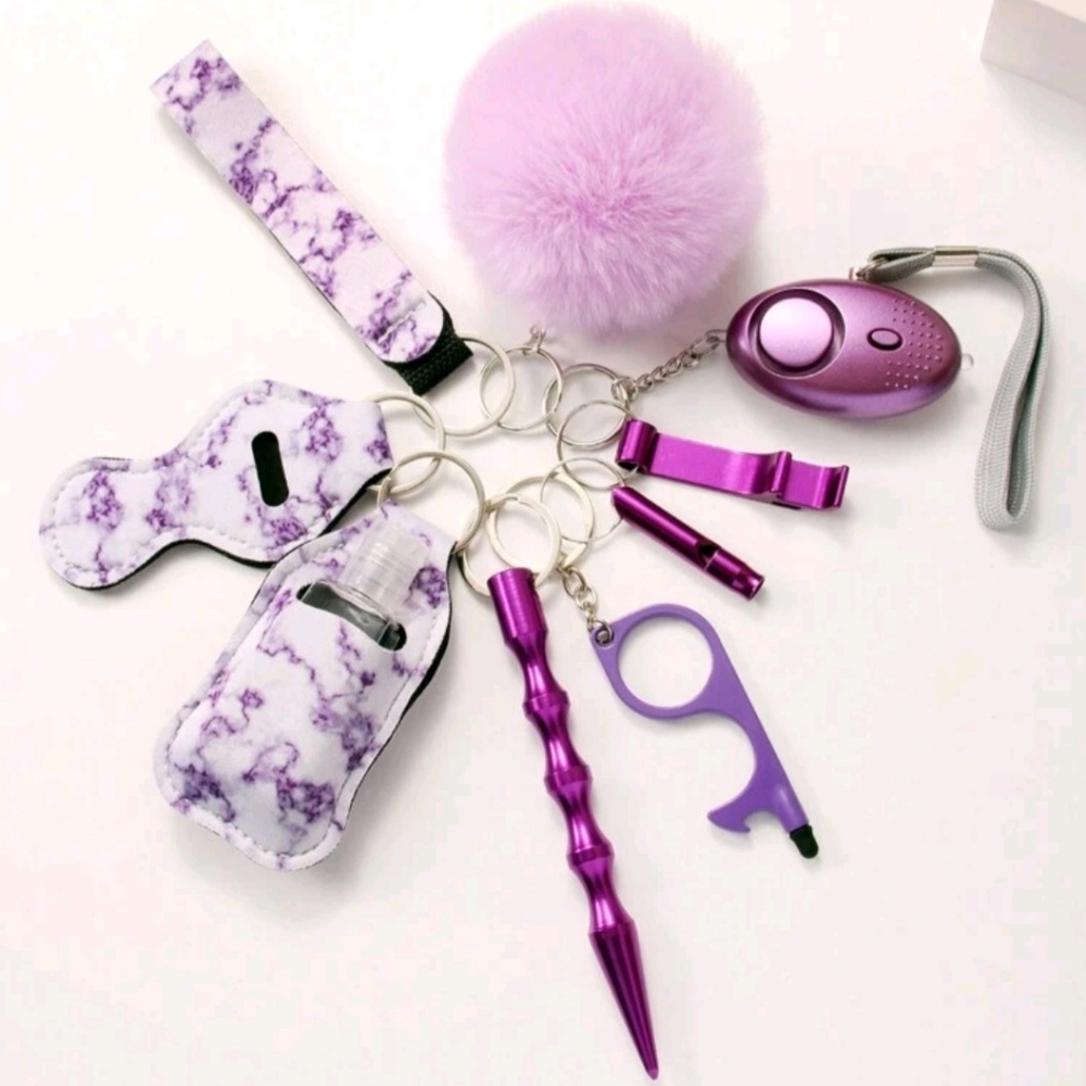 Self-defense Keychain Wristlet Kit
